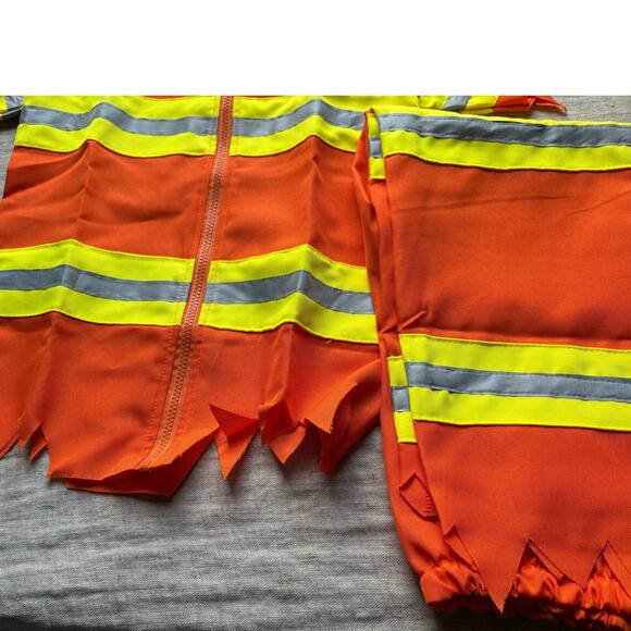 Firefighter Zombie 3 Piece Halloween Costume Child's Size 9-10 - Picture 4 of 7